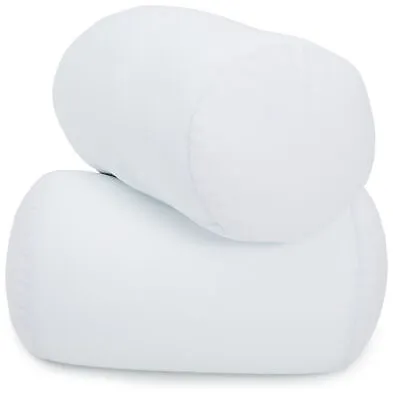 Deluxe Comfort Mooshi Squish Microbead Bed Pillow 14  X 7  - Bed Pillow White • $24.95