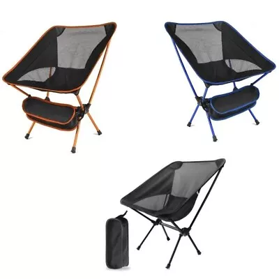 Lightweight Outdoor Foldable Chair Camping Hiking Portable Seat Fishing Chair UK • £11.87