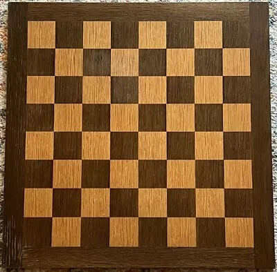 Vintage Antique 20” X 20” Handmade Wooden Chessboard 2” Squares • $149.99