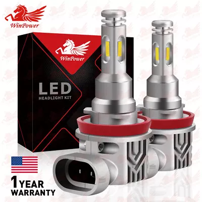 Set Of 2 H8 H9 H11 H16 LED Angel Eyes Halo Ring Lights Bulbs HID Xenon Headlight • $24.44