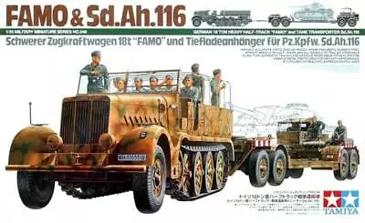 Tamiya 1/35 German 18 Ton Famo & Transporter Plastic Model Kit 35246 • $169.99