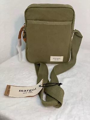 MARGOT New York Kains Military Green Canvas Crossbody Bag Orig. $70 NWT • $39.99