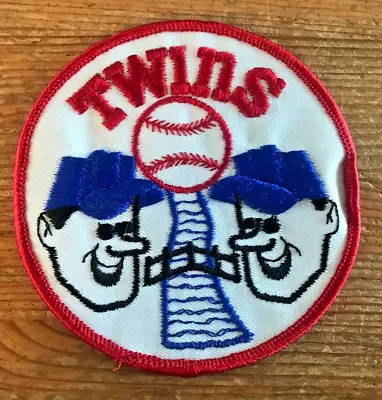 Minnesota Twins Patch Vintage Twins MLB Paul & Minnie Faces Logo Round Baseball • $19.99