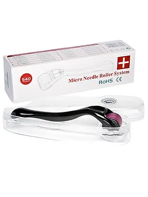 $39.95 • Buy Derma Roller 0.25mm | 540 Titanium Micro Needles - Hair Loss / Growth Treatment