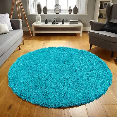 Non Slip  On Carpet Shaggy Plain Non-shed Living Room Bedroom Hallway Rug • £104.49