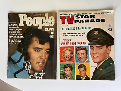 Lot Of 2 Elvis Presley Magazines People Elvis Is 40 And TV Parade • $9.99