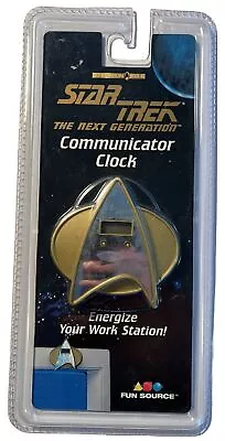 Star Trek Communicator Clock Federation Issue 1997 Next Generation Sealed (B45) • $9.99