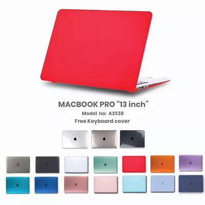 2020 MacBook Pro Case Apple 13 Inch A2338 Hard Shell + Free Keyboard Cover • $17.95