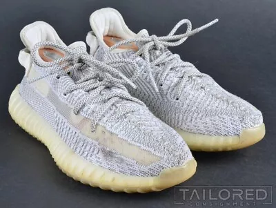 ADIDAS YEEZY Boost 350 V2 Static Non-Reflective Gray Shoes Sneakers EF2905 - 7.5 • $135