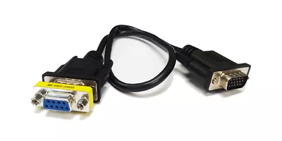 CGA 9-Pin Female To D-Sub VGA Male 15 Pin Cable • $10.85