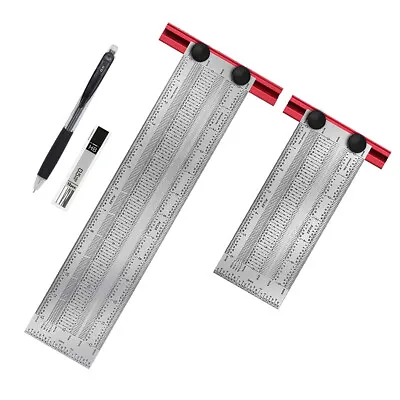 Precision Marking T-Rule Woodworking T-Square 6'' / 12'' Position Scribing Gauge • $18.04
