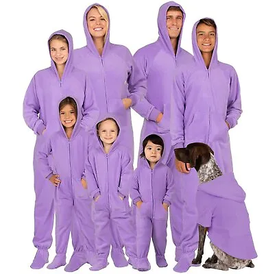 Family Matching Purple Rain Hoodie Fleece One Piece • $22.95