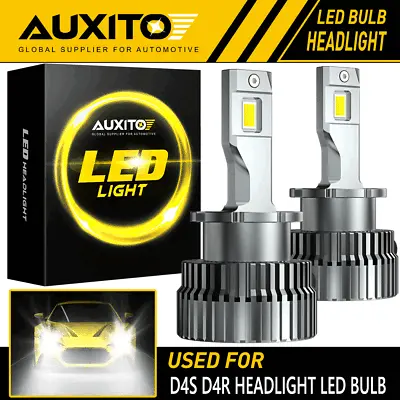 AUXITO D4S D4R LED Headlight Bulb Replace HID Xenon Lamp 6000K Bright 40000LM EA • $50.34