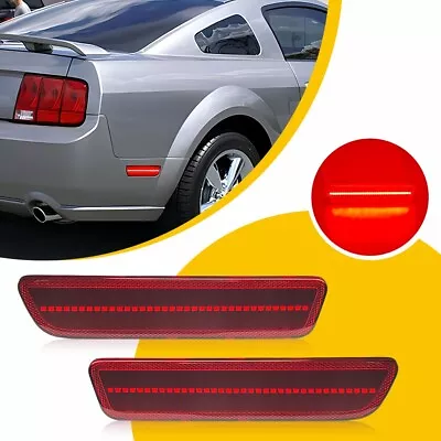 For Ford 2005-2009 LED Mustang Red Rear Marker Bumper Side Red Lights Lens • $19.99