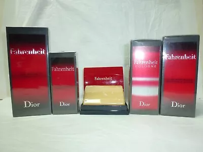 Dior FAHRENHEIT Collection Soap/Shower Gel/A.Shave/EDT/Cologne- Sold Separately • £43.89