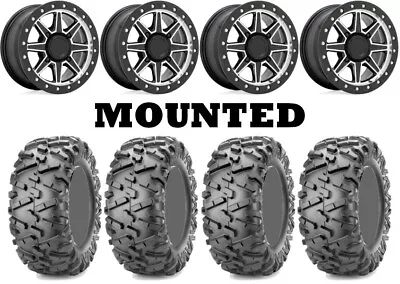 Kit 4 Maxxis Bighorn 2.0 Tires 30x10-15 On Black Rhino Webb Machined Narrow FXT • $1787.04