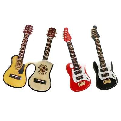 1:12 Scale Dollhouse Miniature Electric Guitar Music Instrument Party Accessory • $9.49