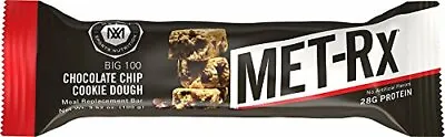 MET-Rx Big 100 Colossal Protein Bars Chocolate Chip Cookie Dough (9 Count) • $42.77
