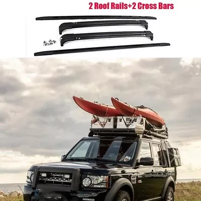 2PCS  Roof Rail Rack Cross Bars Fits For Land Rover Discovery LR3 LR4 2004-2016 • $251.80