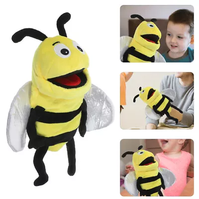  Bee Hand Puppet Plush Parent-child Party Decoration Costume Kids Theater • £12.78