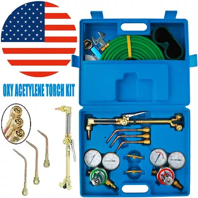 Oxygen And Acetylene Regulators Set With Dual Gauge CGA510 And CGA540 With Box • $138.99