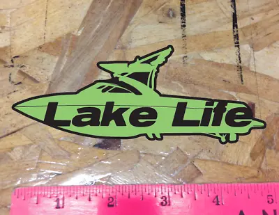 Lake Life Truck Car Window Inboard Sticker Ski Boat Wake Malibu Colors • $4.99