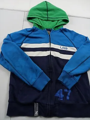 Lrg Lifted Research Group Jacket Boys Size Medium Athletic Jacket Full Zip Hood • £16.06