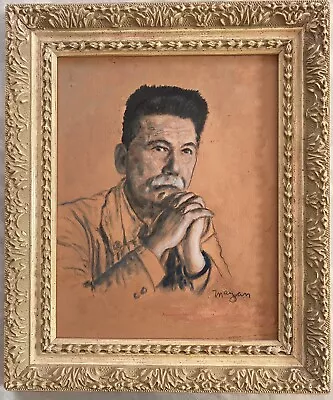 Earl Mayan Oil Portrait Of Van Wyck Brooks • $215