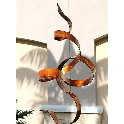 Copper Sculpture Modern Metal Art Abstract Garden Sculpture By Jon Allen • $360