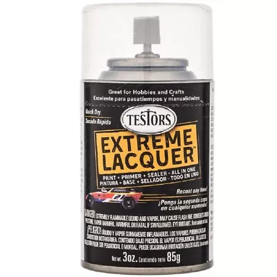 Testors Extreme Lacquer Quick Dry Spray Paint : Metallic Gloss 3oz Cans • $8.58