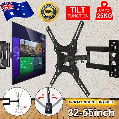 $18.95 • Buy Wall Mount Bracket Full Motion TV  Swivel Tilt 32 37 40 42 50 52 55 Inch LED LCD