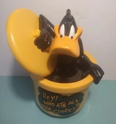 1997 Warner Bros. Looney Tunes DAFFY DUCK Cookie Jar - Excellent Condition  • $110