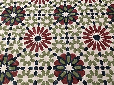 Martyn Lawrence Bullard Moroccan Tile Fabric- Marrakesh Original 1.05 Yd MLB1702 • $99.75