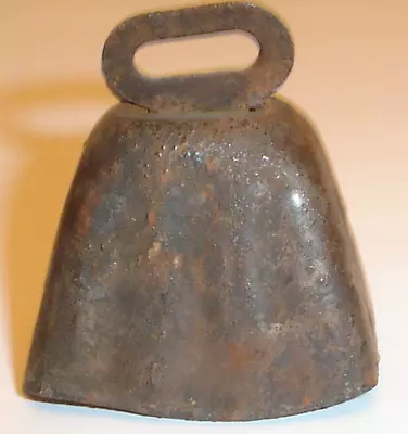 Antique Primitive Miniature Iowa Farm Bell Original Vintage • $10