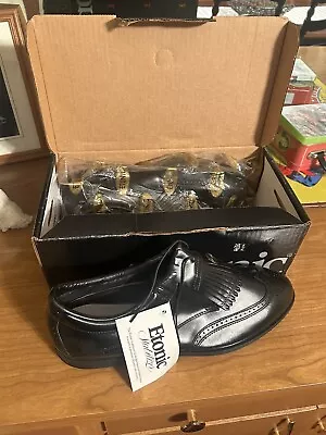 Vintage Black Etonic Wing-Tip Golf Shoes! Brand New In Box!!! • $30