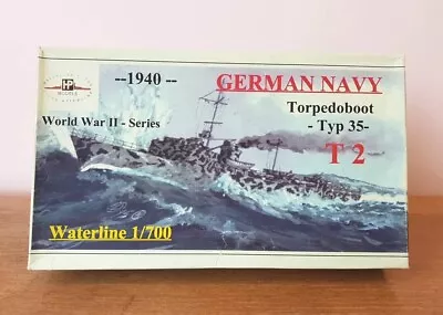 Hp Models 1/700: Wwii German Navy Torpedo Boat Typ 35: Rare Resin Kit!! • £49.99