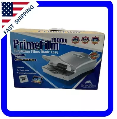 Pacific Image Electronics PrimeFilm PF1800U USB Film Scanner Easy PC Or MAC  NEW • $40