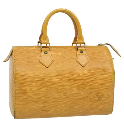 LOUIS VUITTON Epi Speedy 25 Hand Bag Tassili Yellow M43019 LV Auth 59469 • $398