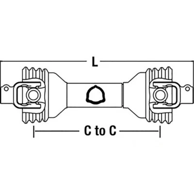 $203.48 • Buy CS52511 PTO Driveline For Vicon CM167 Fits John Deere 25A 360 370 390 Flail Mowe