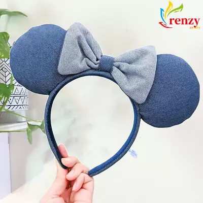 Japan Tokyo Disney Resort Store Minnie Denim Ears Headband Disney Parks US • $15.72