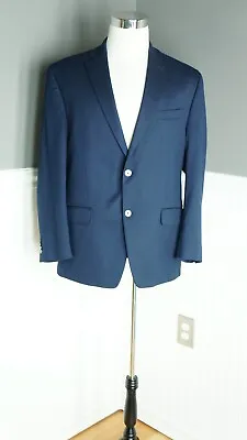 Michael Kors Sport Coat Suit Jacket Dark Navy Blue 42 R 2 Button Flat Front • $39.99