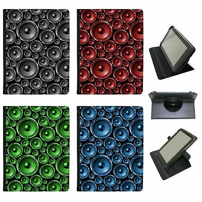 Music Mayhem With Music Speakers Universal Leather Case For Samsung Tablets • £9.99