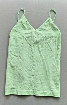 Anthropologie Eloise Light Green Stretch Textured Tank Top M/L • $16