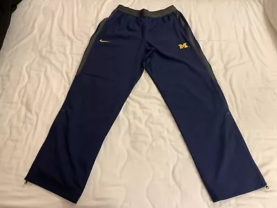 Nike University Of Michigan Wolverines Warmup Jogging Track Pants Men’s Medium • $49.99