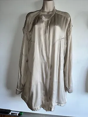 Stella Mccartney Silk Long Sleeve Jacket Top Dress Size 44 • $45