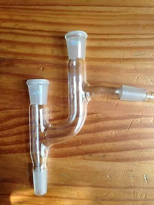 2 X Claisen Still Head Quickfit Lab Glass  All 14/23 Joints • £6.99