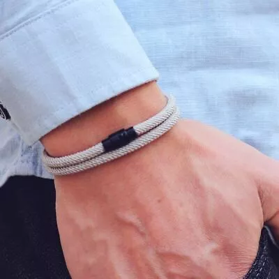 New Minimalist Men Rope Bracelet Double Layer Braclet  Homme Accessories  • $9.99