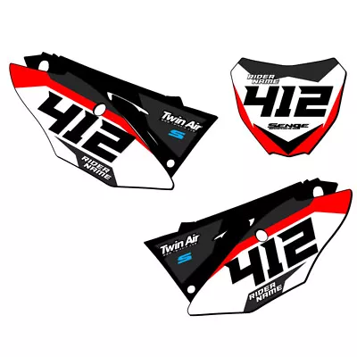 CRF 450 R SG63  Custom MX Number Plates Senge Graphics Kit Compatible With Honda • $64.99