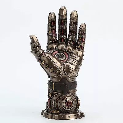 10 Inch Steampunk Gauntlet Of Goodwill Resin Sculpture Cold Cast Bronze Finish • $64.80