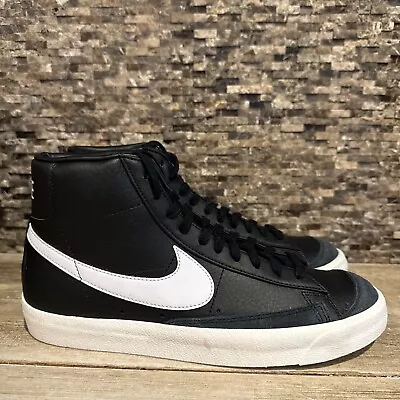 Nike Blazer Mid '77 Mens Size 10.5 Black Athletic Shoes Sneakers BQ6806-002 • $45